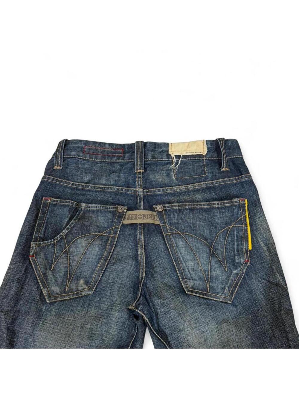 Y2K vintage TOUGH JEANSMITH➕ army grade unique article - Picture 3 of 8